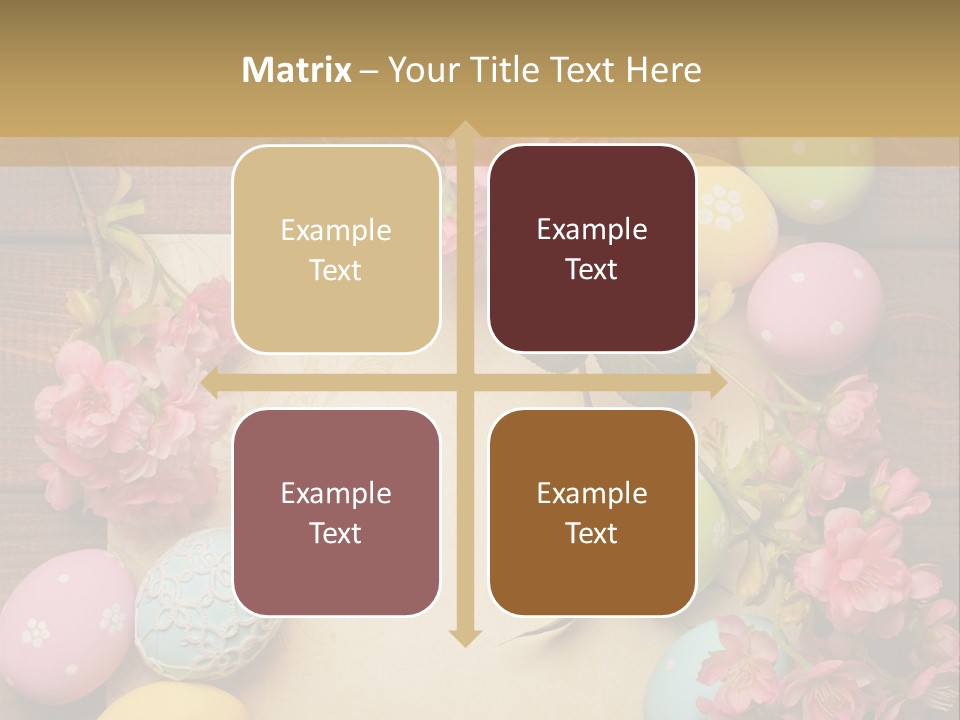 Egg Spring Copy Space PowerPoint Template