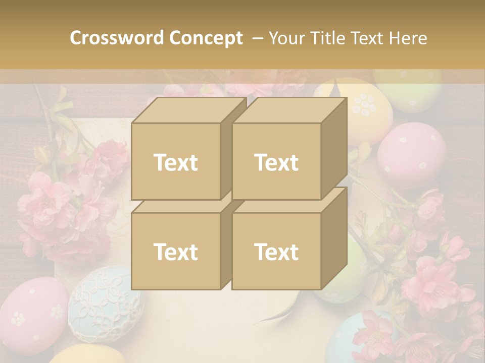 Egg Spring Copy Space PowerPoint Template