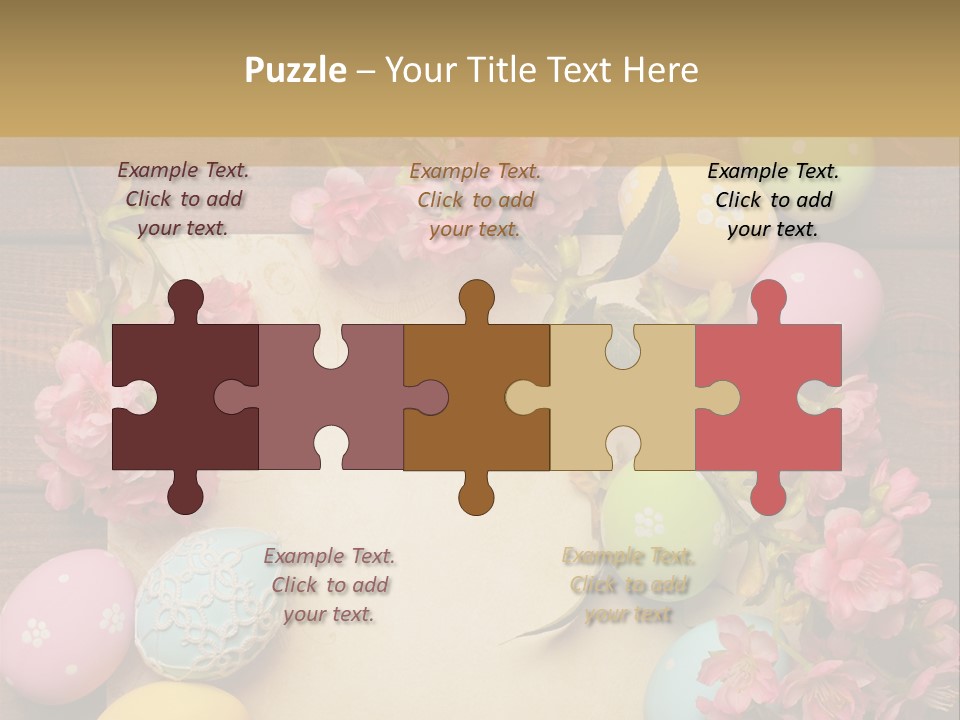 Egg Spring Copy Space PowerPoint Template