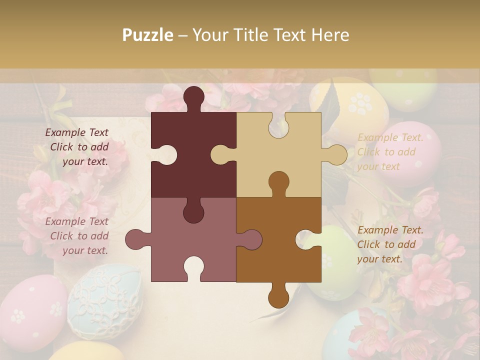 Egg Spring Copy Space PowerPoint Template