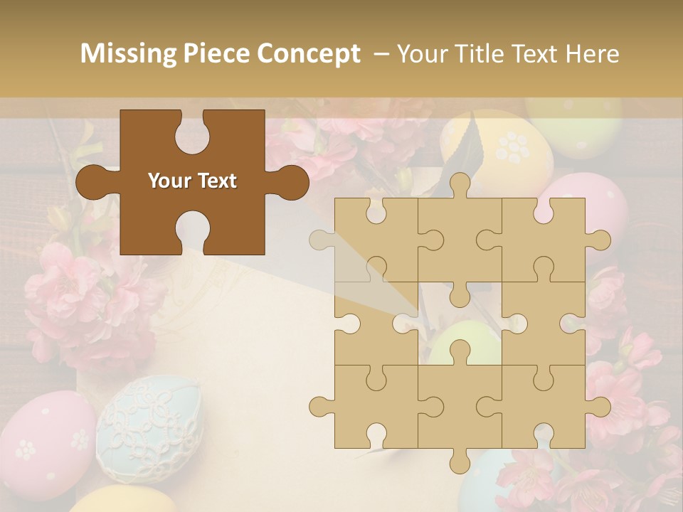 Egg Spring Copy Space PowerPoint Template