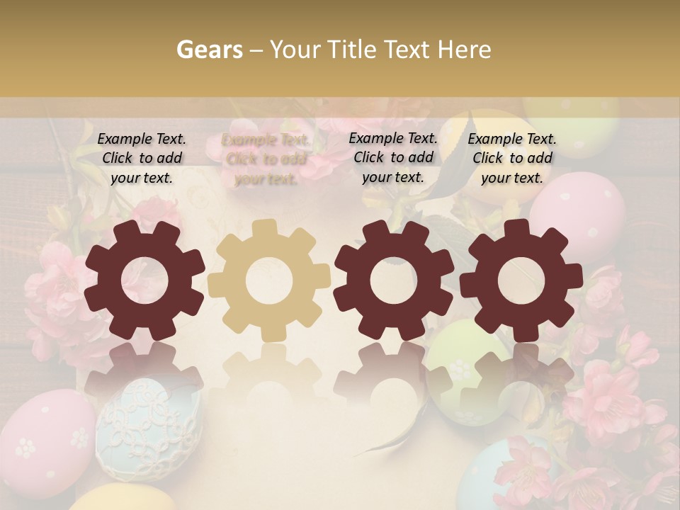 Egg Spring Copy Space PowerPoint Template