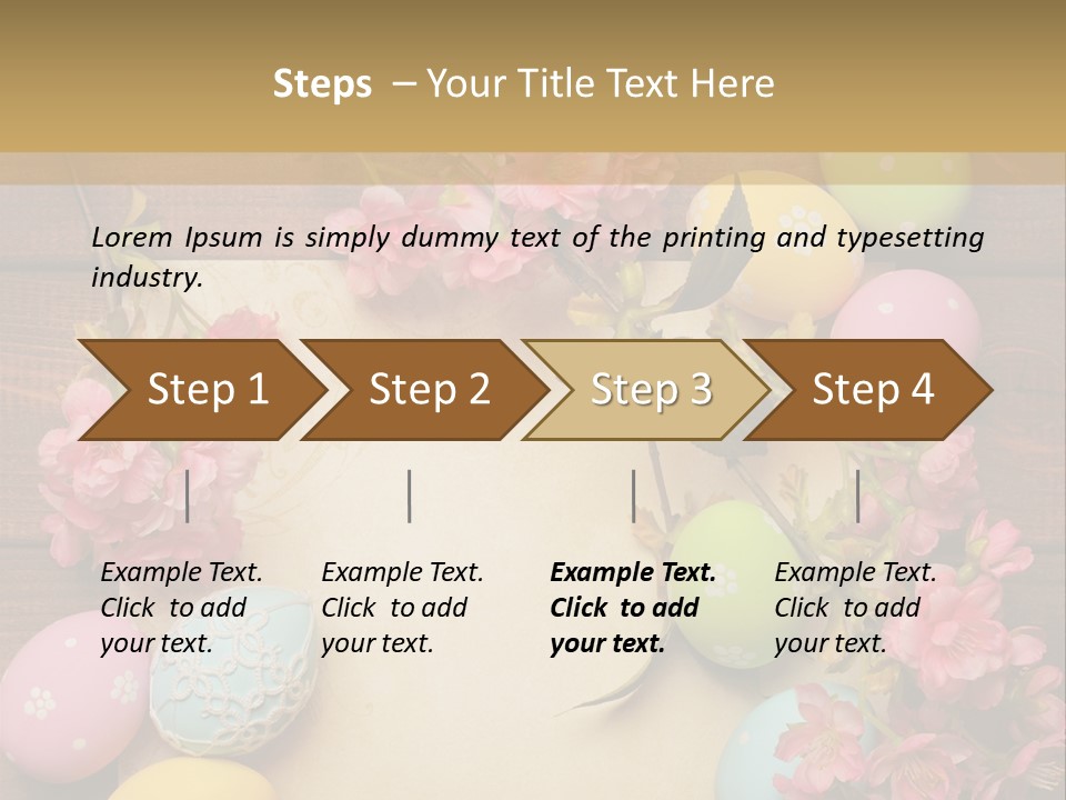 Egg Spring Copy Space PowerPoint Template