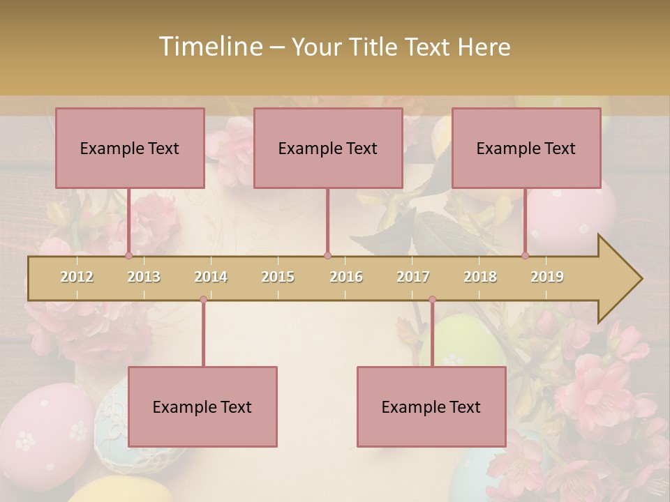Egg Spring Copy Space PowerPoint Template