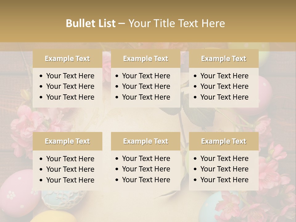 Egg Spring Copy Space PowerPoint Template