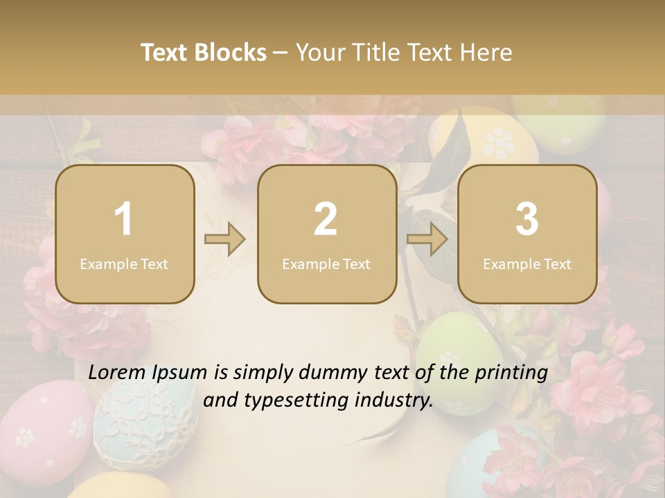 Egg Spring Copy Space PowerPoint Template