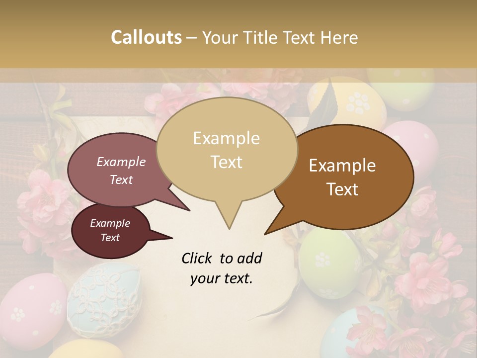 Egg Spring Copy Space PowerPoint Template