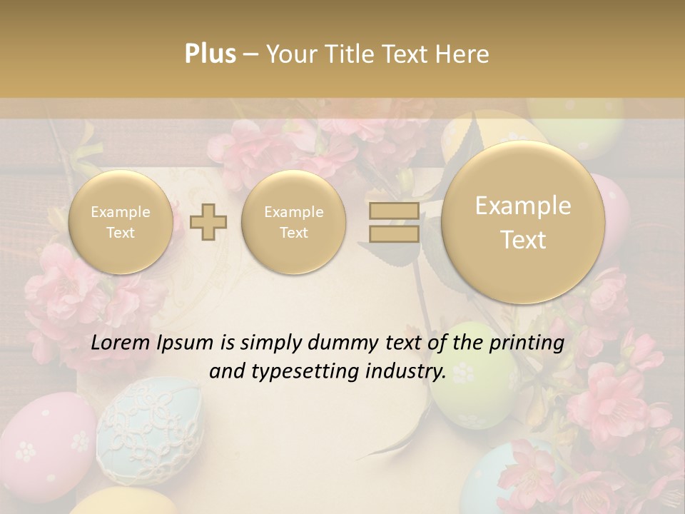 Egg Spring Copy Space PowerPoint Template