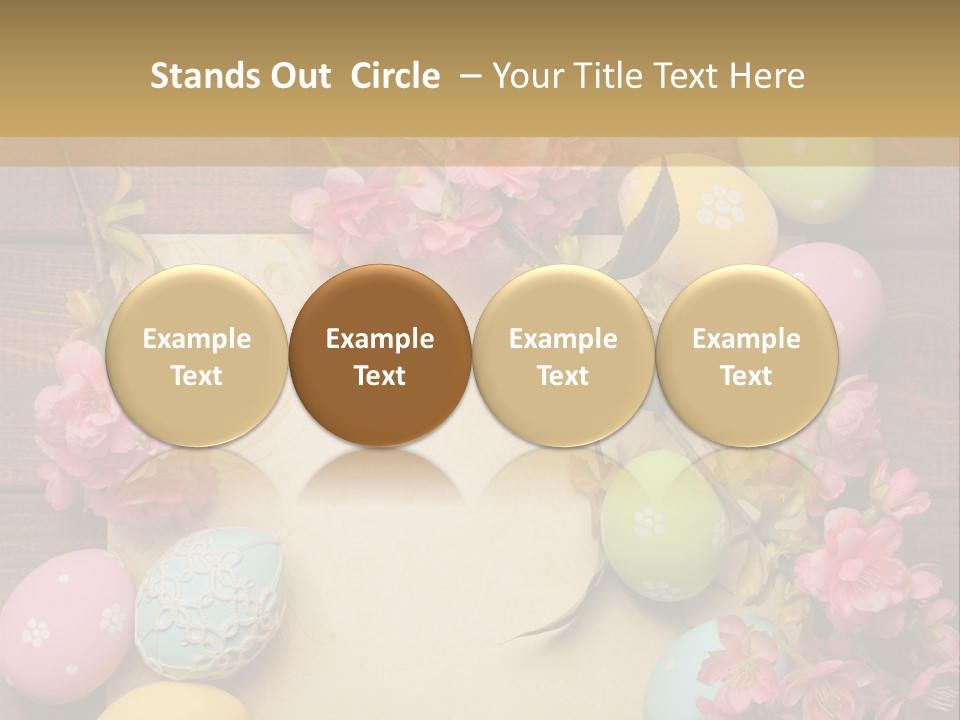Egg Spring Copy Space PowerPoint Template