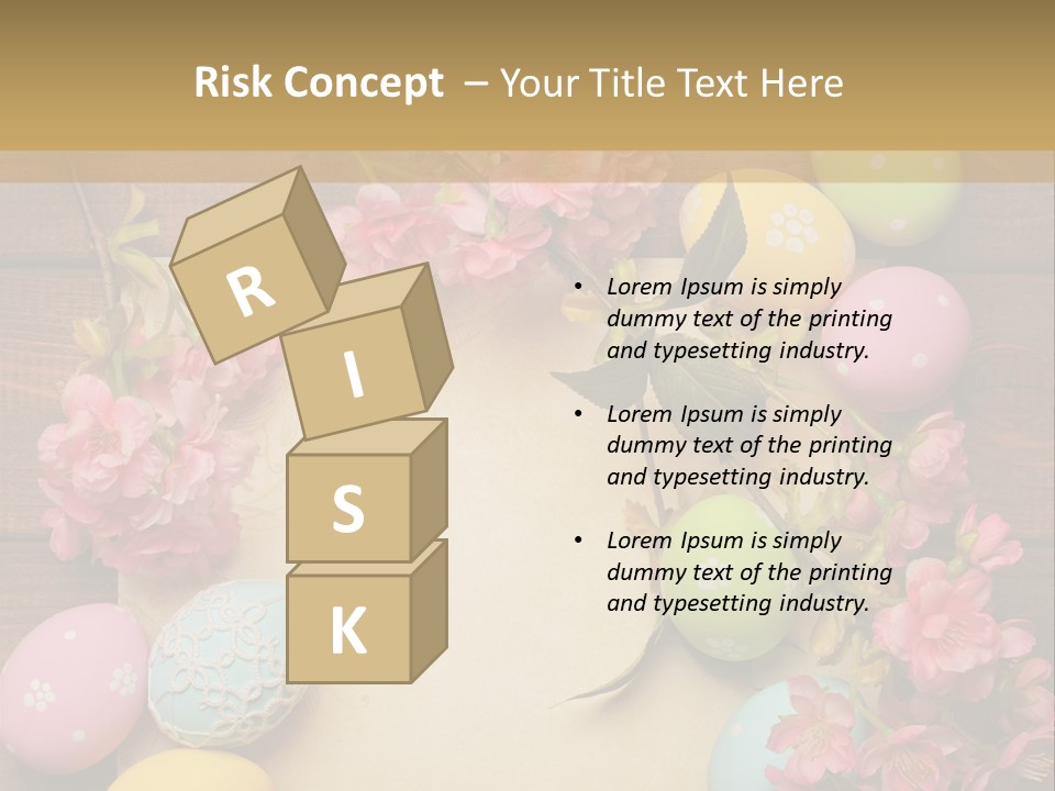 Egg Spring Copy Space PowerPoint Template