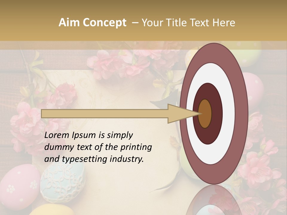 Egg Spring Copy Space PowerPoint Template