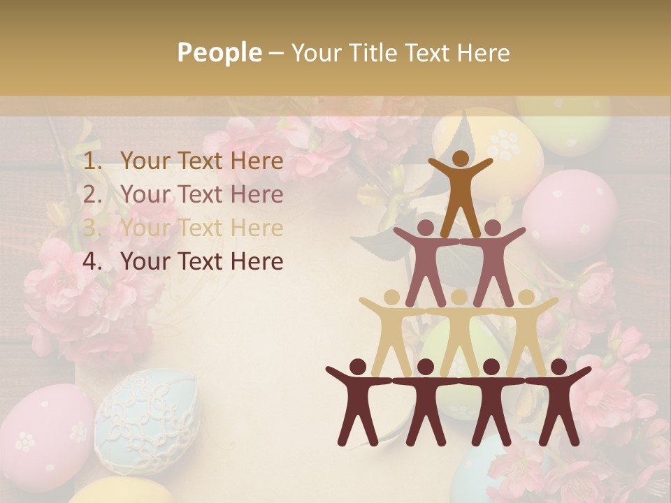 Egg Spring Copy Space PowerPoint Template