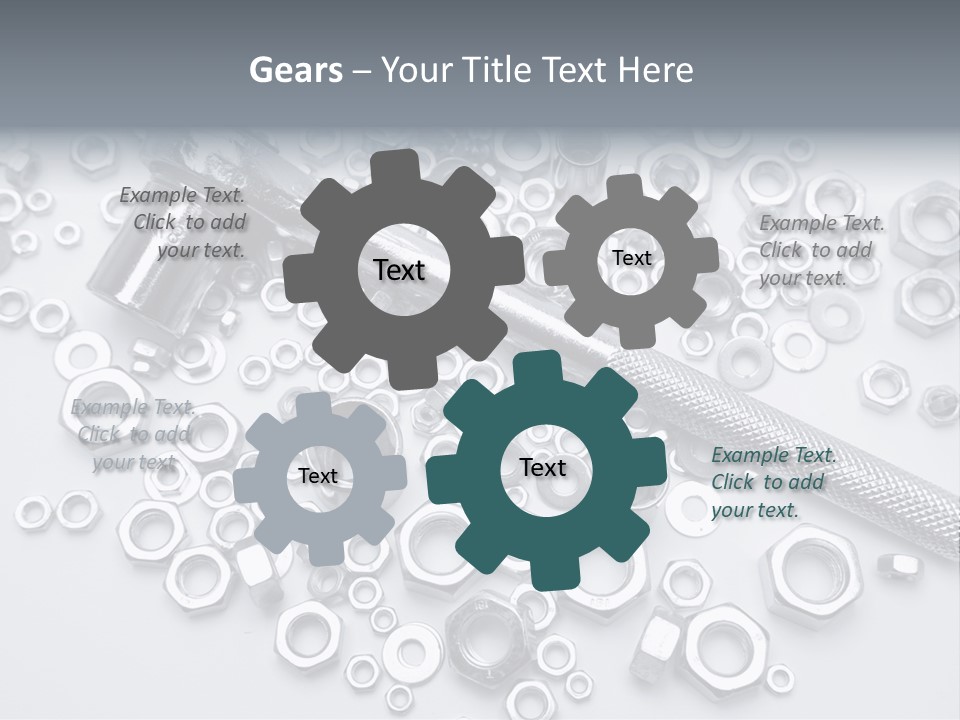 Ratchet Industrial Parts PowerPoint Template