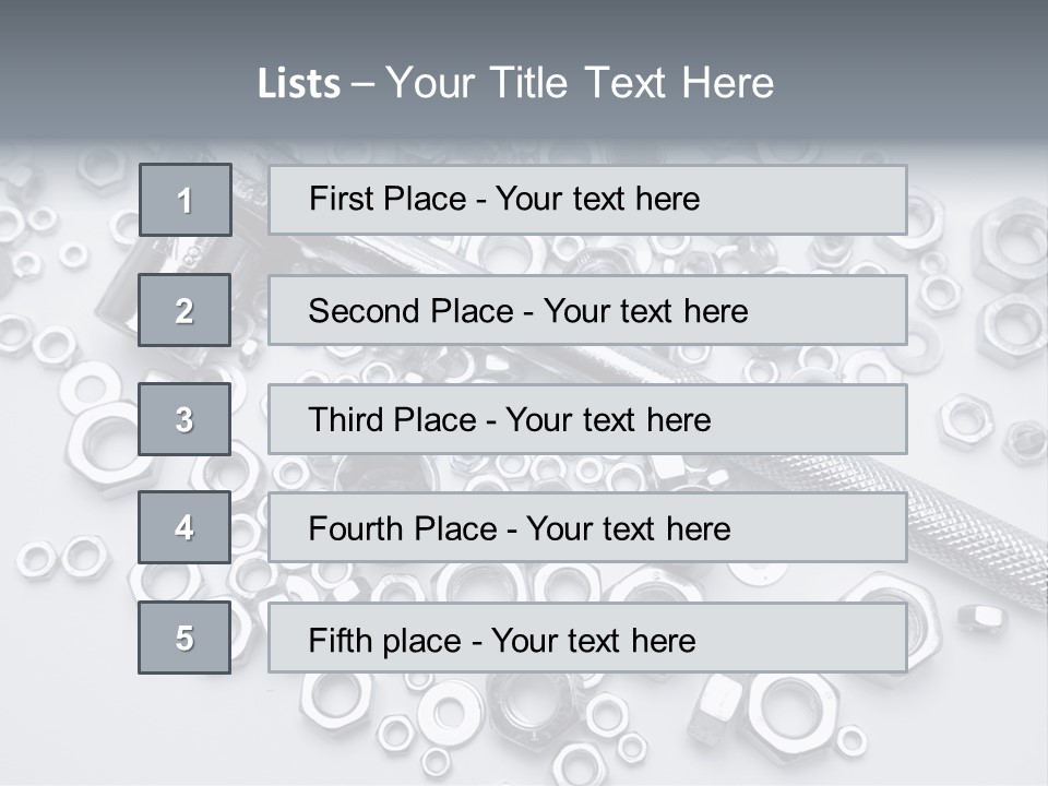 Ratchet Industrial Parts PowerPoint Template