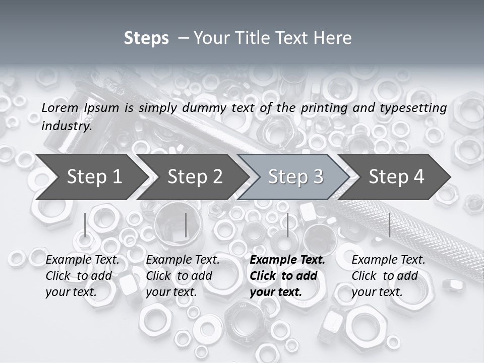 Ratchet Industrial Parts PowerPoint Template