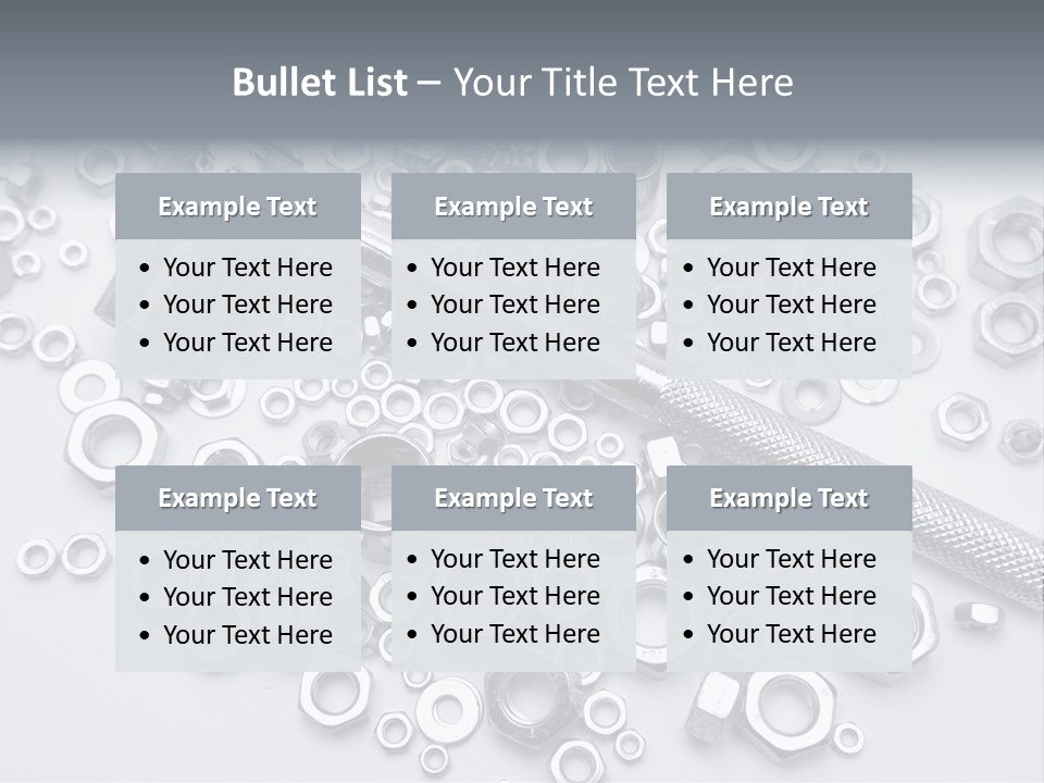 Ratchet Industrial Parts PowerPoint Template