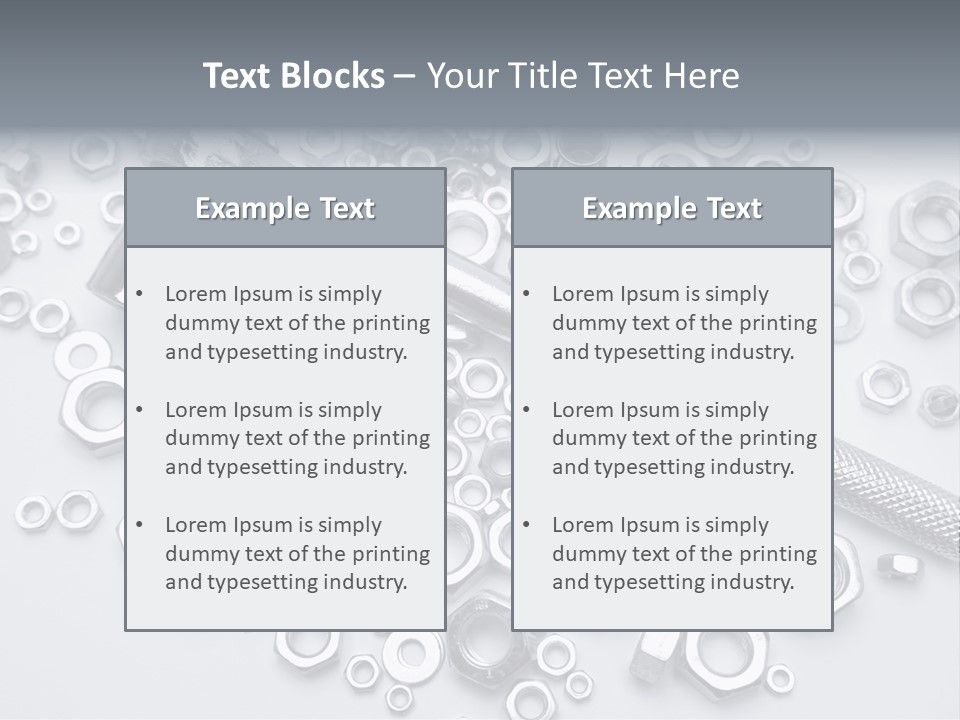 Ratchet Industrial Parts PowerPoint Template