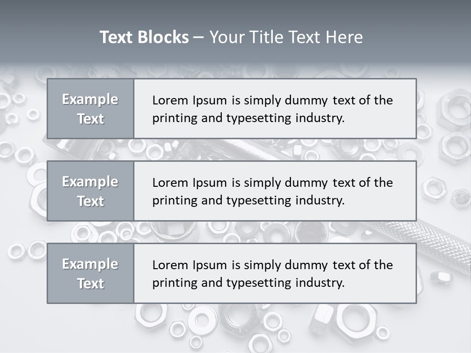 Ratchet Industrial Parts PowerPoint Template