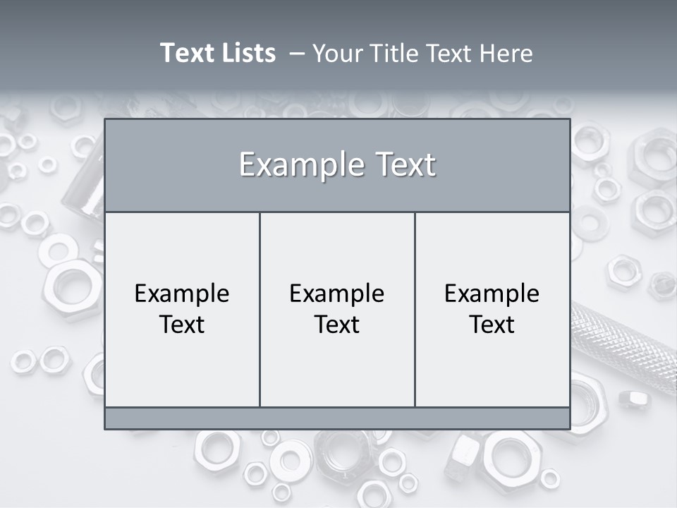 Ratchet Industrial Parts PowerPoint Template
