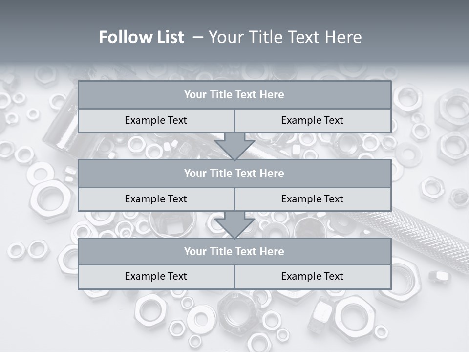 Ratchet Industrial Parts PowerPoint Template