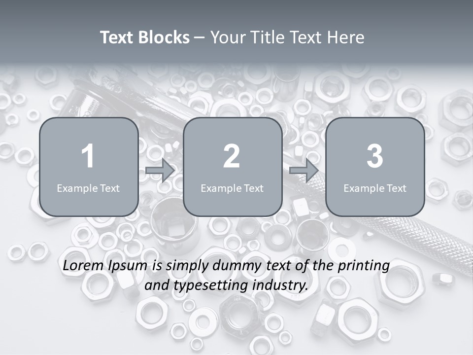 Ratchet Industrial Parts PowerPoint Template