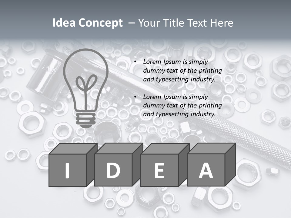 Ratchet Industrial Parts PowerPoint Template