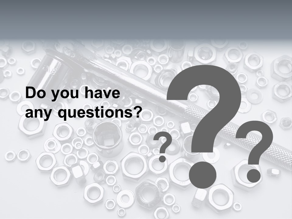 Ratchet Industrial Parts PowerPoint Template