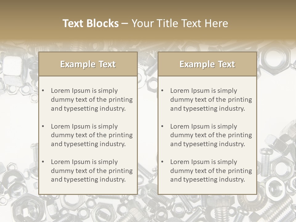 Indoors Parts Closeup PowerPoint Template