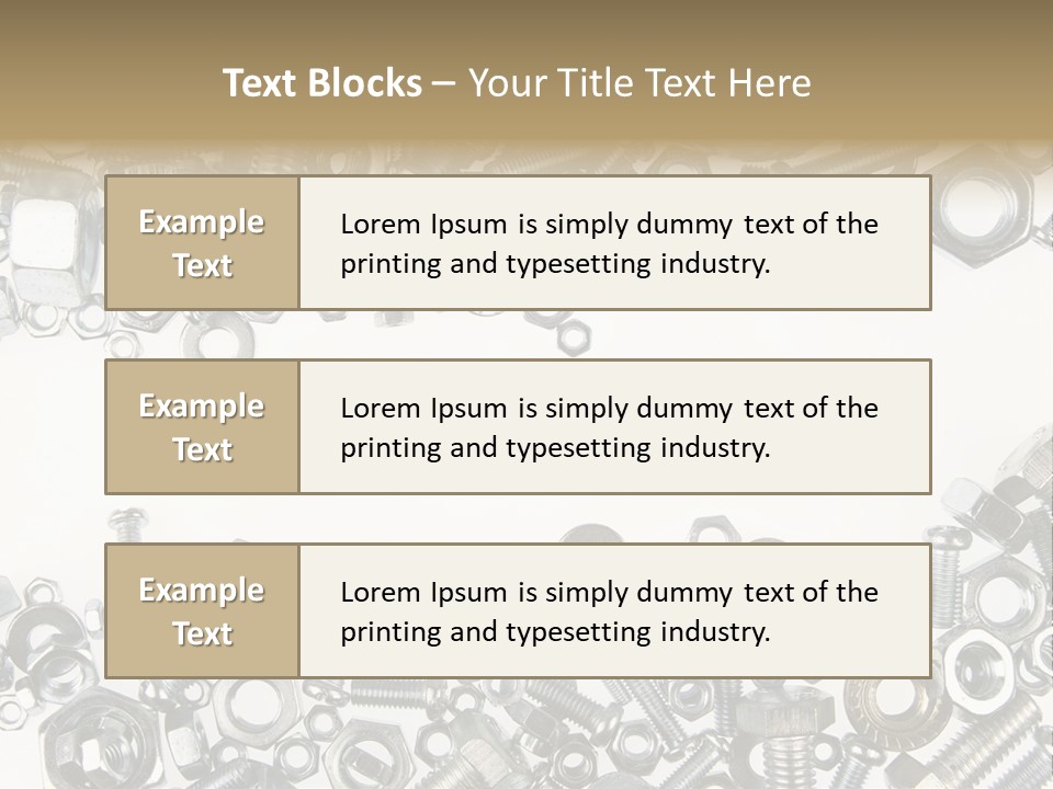 Indoors Parts Closeup PowerPoint Template