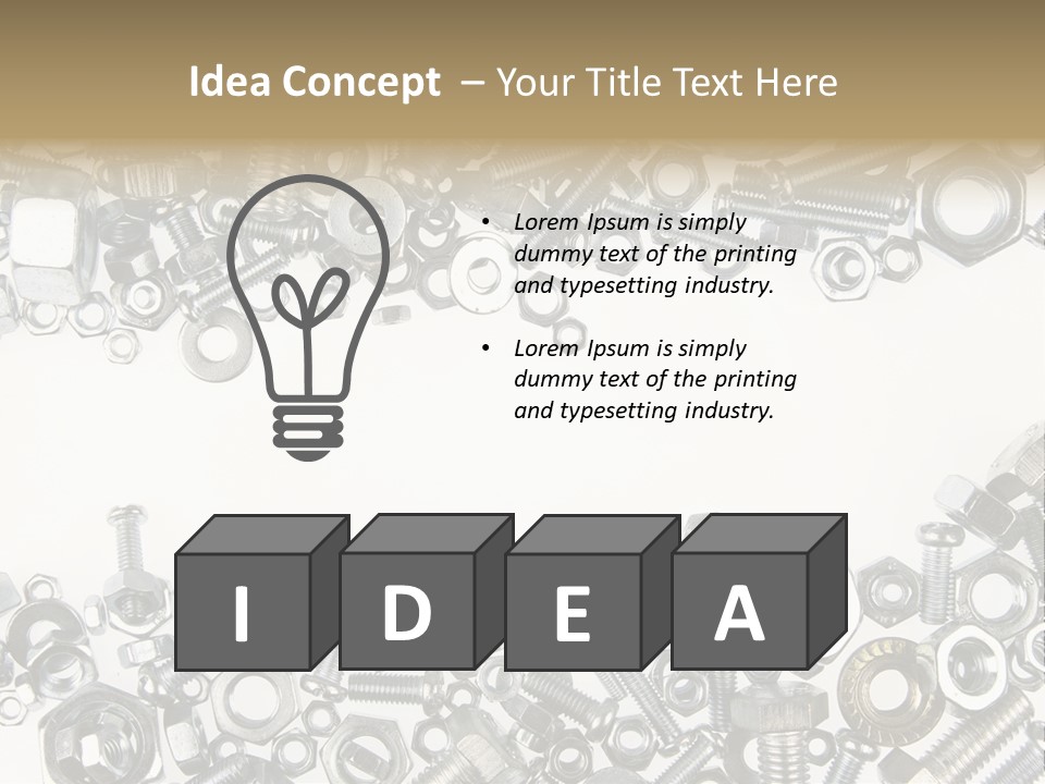 Indoors Parts Closeup PowerPoint Template