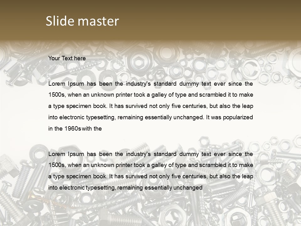 Shiny Nut Many PowerPoint Template