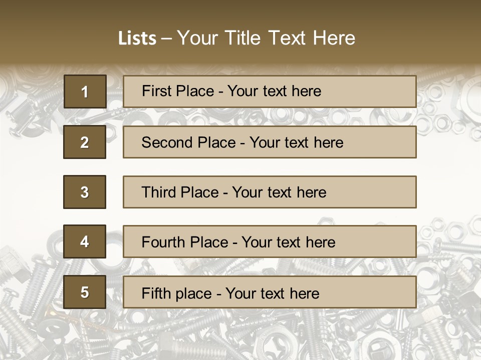 Shiny Nut Many PowerPoint Template
