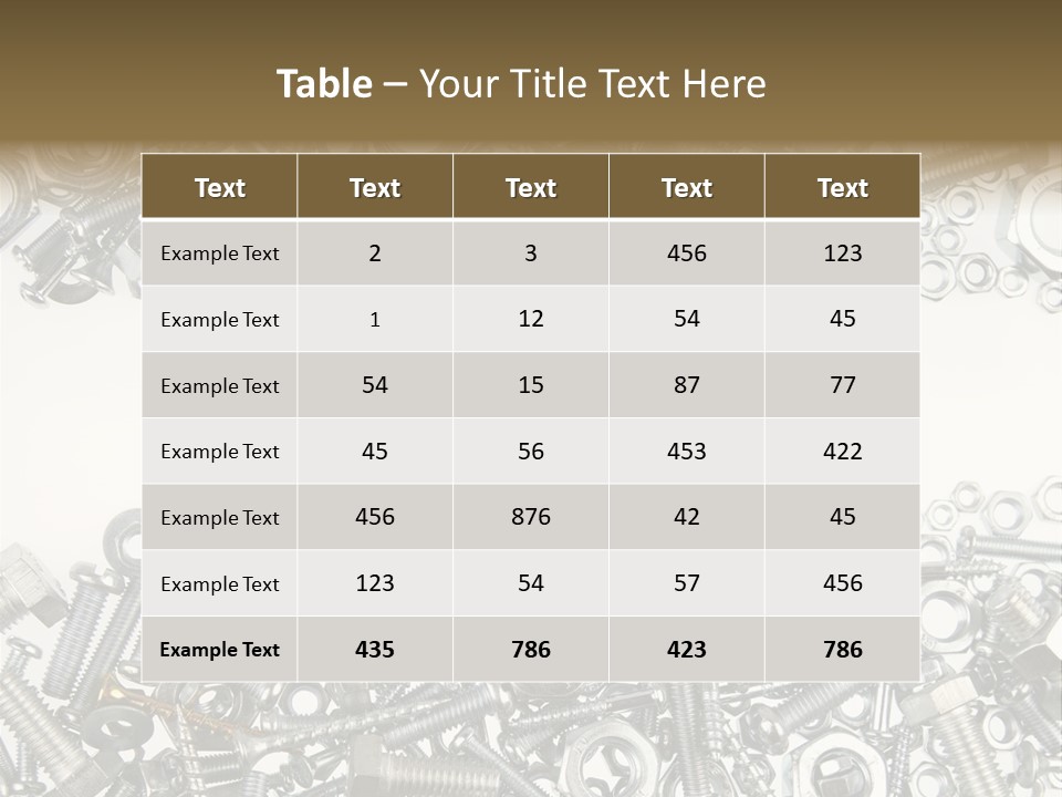 Shiny Nut Many PowerPoint Template