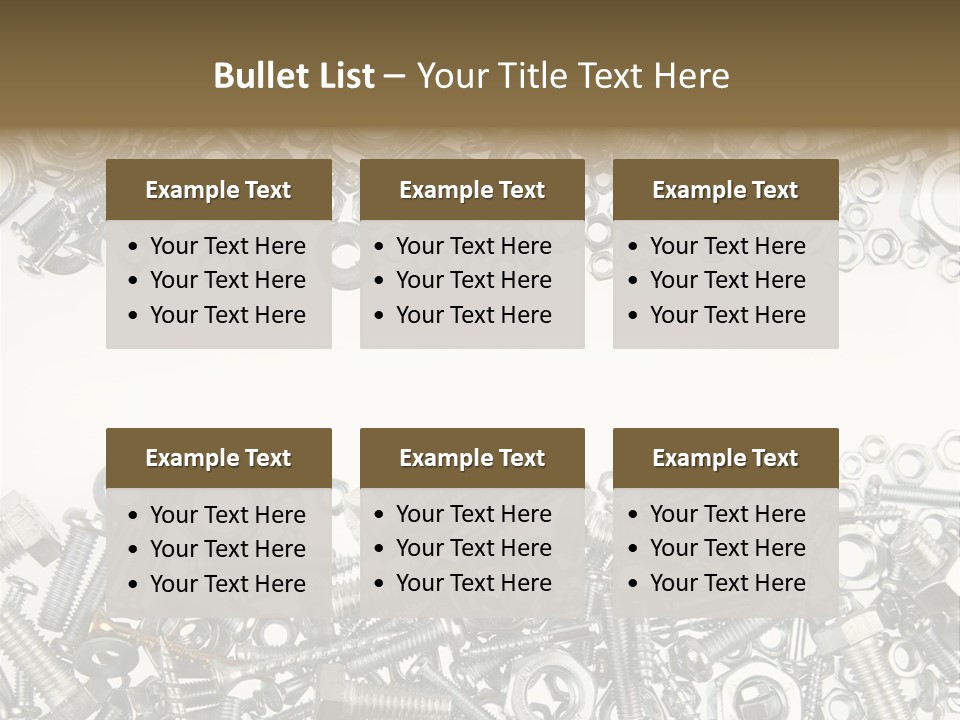 Shiny Nut Many PowerPoint Template