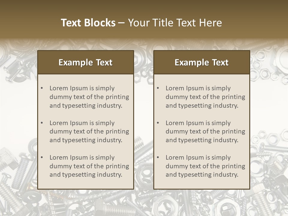 Shiny Nut Many PowerPoint Template