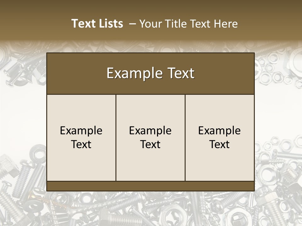 Shiny Nut Many PowerPoint Template