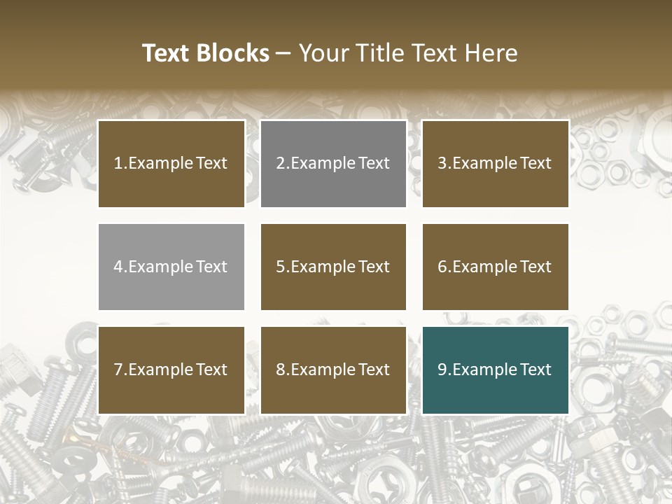 Shiny Nut Many PowerPoint Template