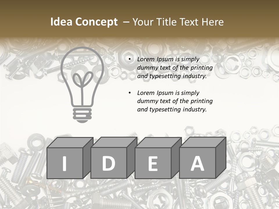 Shiny Nut Many PowerPoint Template