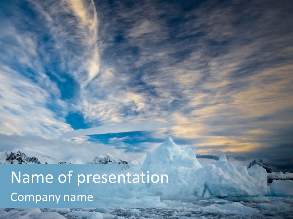 Winter Pole Beautiful PowerPoint Template