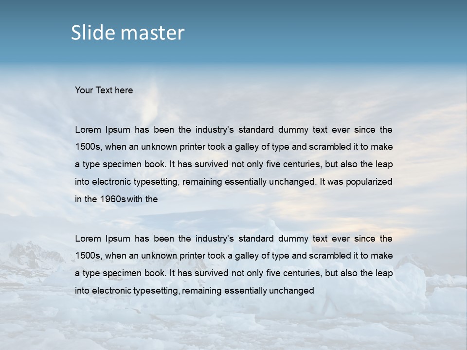 Winter Pole Beautiful PowerPoint Template