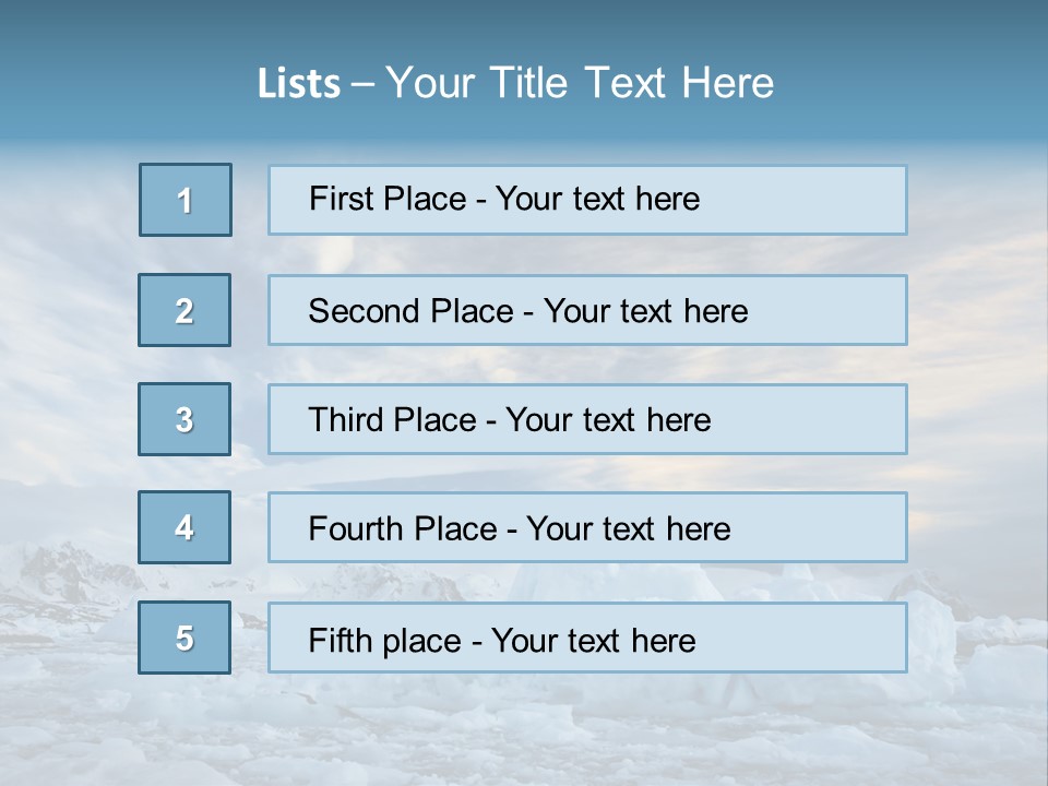 Winter Pole Beautiful PowerPoint Template