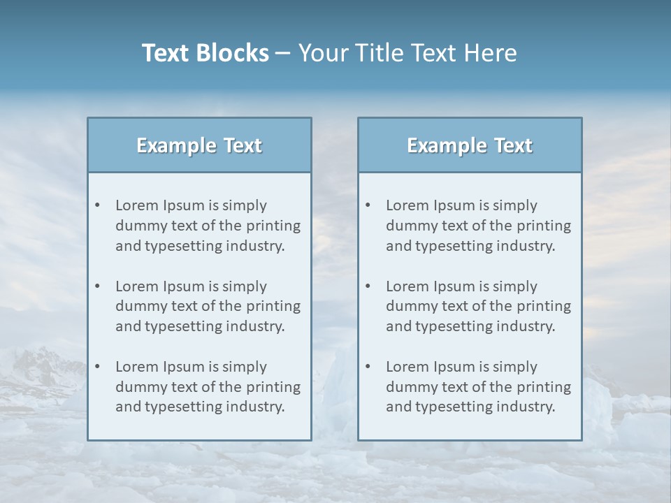 Winter Pole Beautiful PowerPoint Template