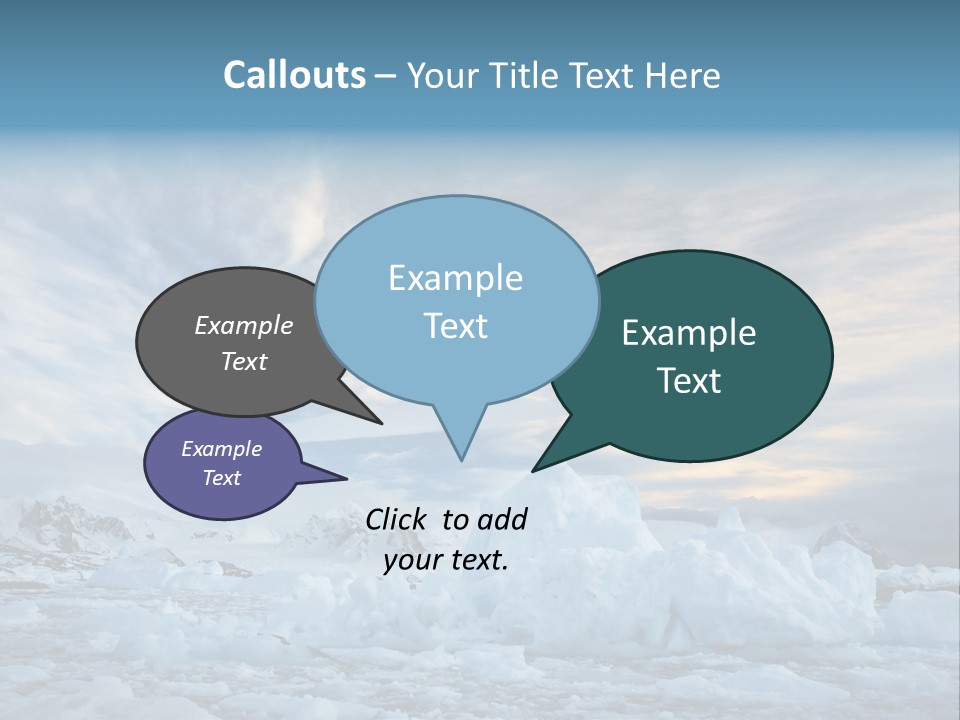 Winter Pole Beautiful PowerPoint Template