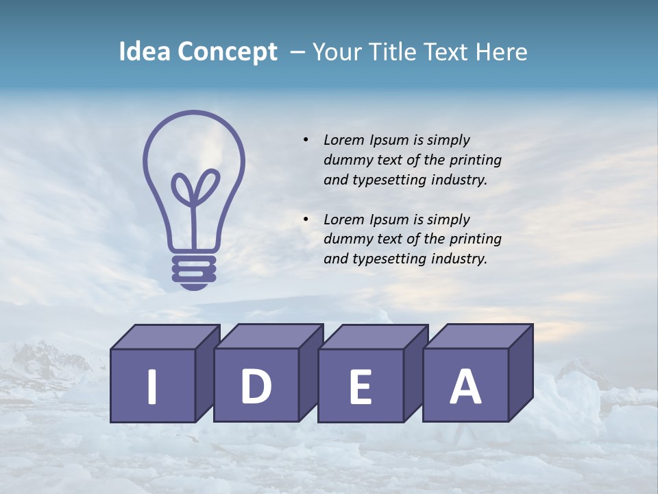 Winter Pole Beautiful PowerPoint Template