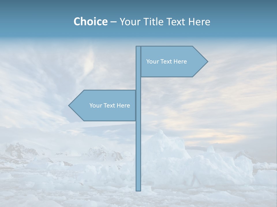 Winter Pole Beautiful PowerPoint Template