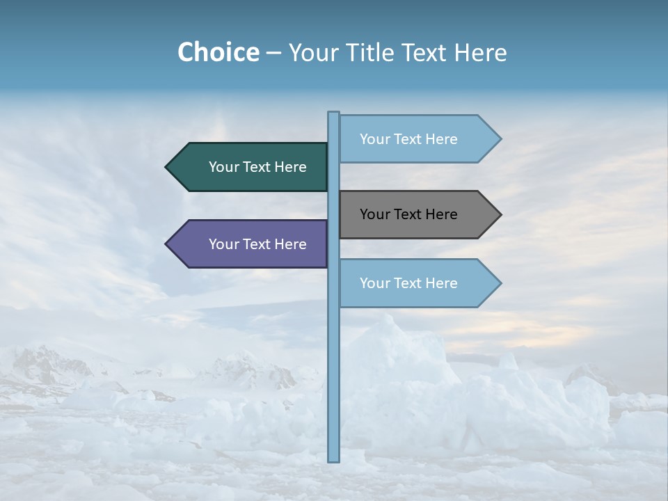 Winter Pole Beautiful PowerPoint Template