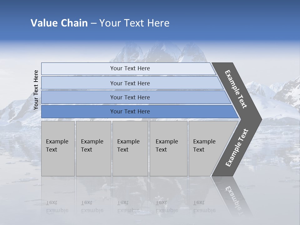 Blue Glacial Cold PowerPoint Template