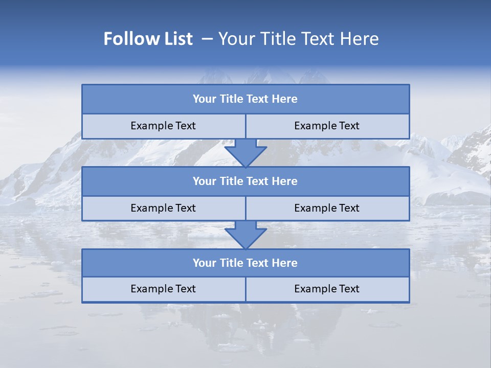 Blue Glacial Cold PowerPoint Template