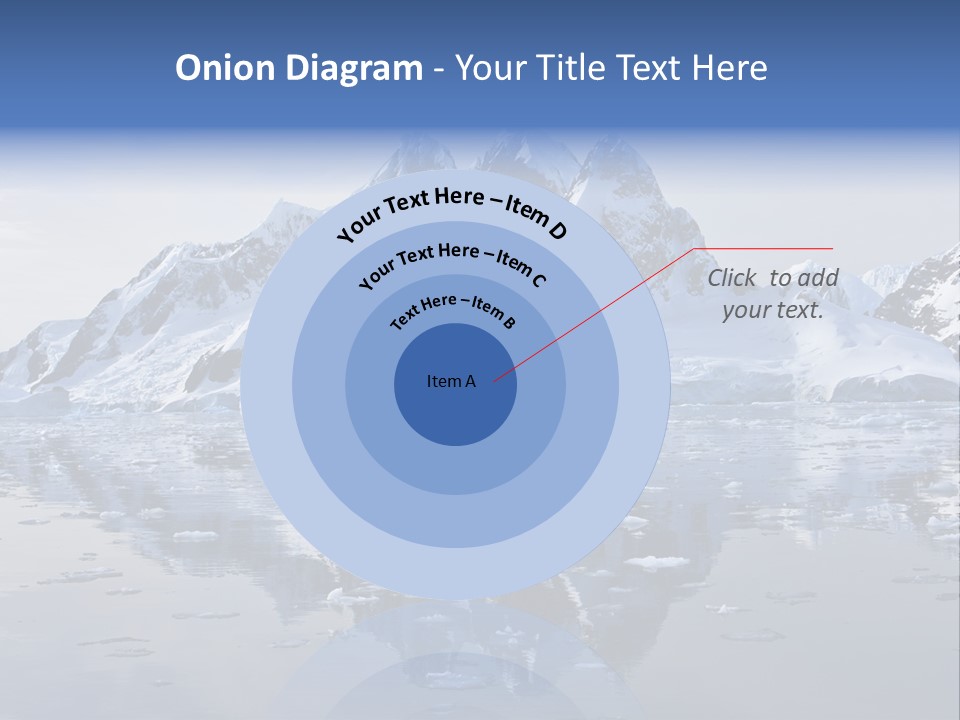 Blue Glacial Cold PowerPoint Template