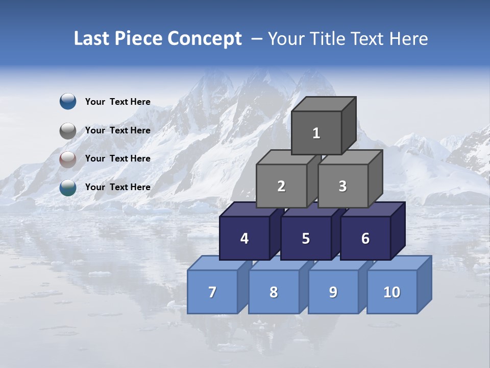 Blue Glacial Cold PowerPoint Template